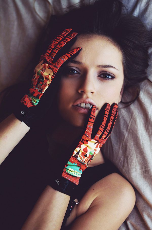 gants pour femme rouge