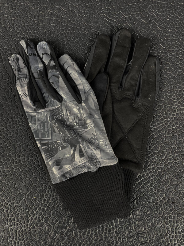 gants pour homme noir et blanc