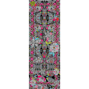 grande écharpe cachemire motif PSYCHE multicolore géométrie