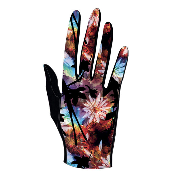 Gants paume laine Motif HAWAI multicolore