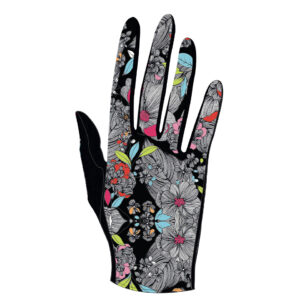 Gants paume laine Motif PSYCHE géométrique et multicolore