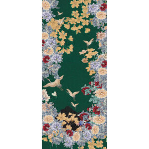 Snood laine motif SAGI inspiration japonaise vert