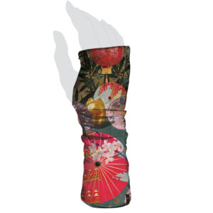 mitaines femme originales motif BAMBOU reversible en microfibre