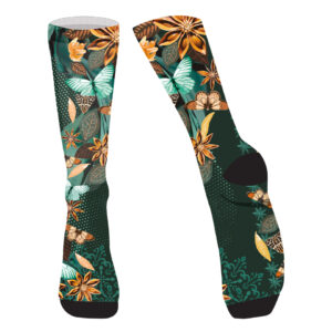 paire de chaussettes bambou vertes