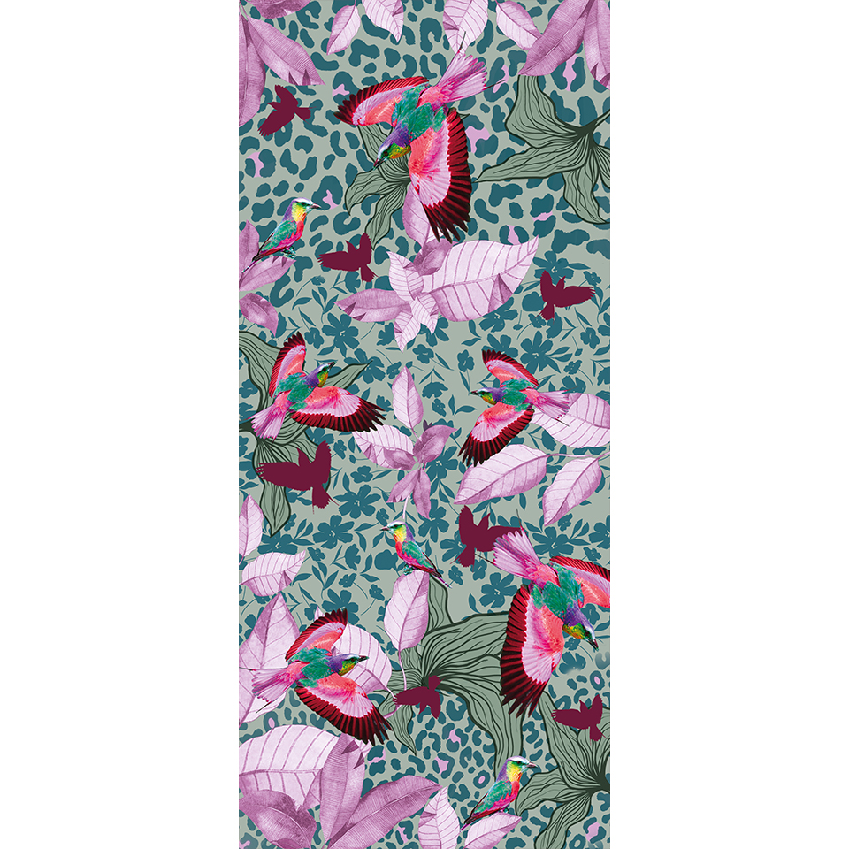 Echarpe laine LAURIER TURQUOISE – Image 3