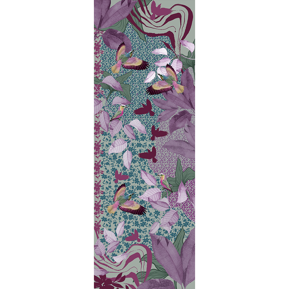 Grande écharpe cachemire LAURIER TURQUOISE