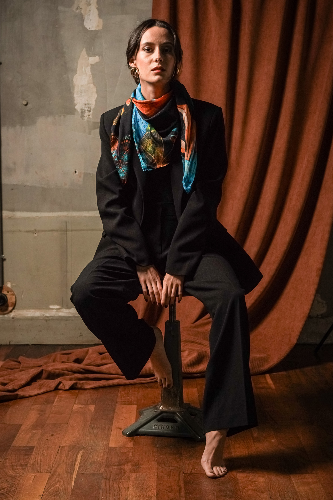 Carré modal 90x90 COSMOS BLEU – Image 4