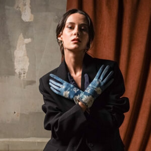 Gants femme en laine INDIGO