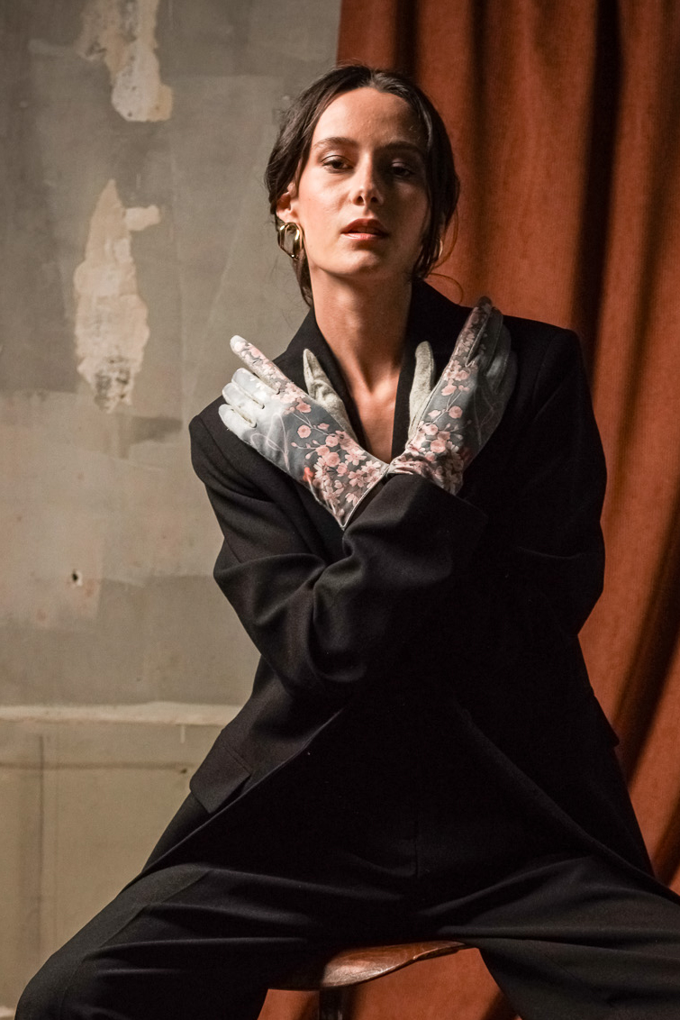 Gants femme en laine LICHEN – Image 2