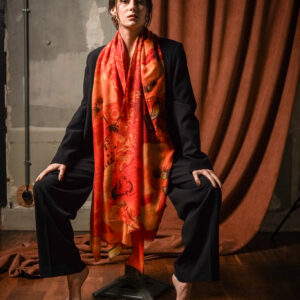 Grande écharpe cachemire MAELDANE