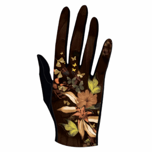 Gants femme en laine COSMOS MARRON