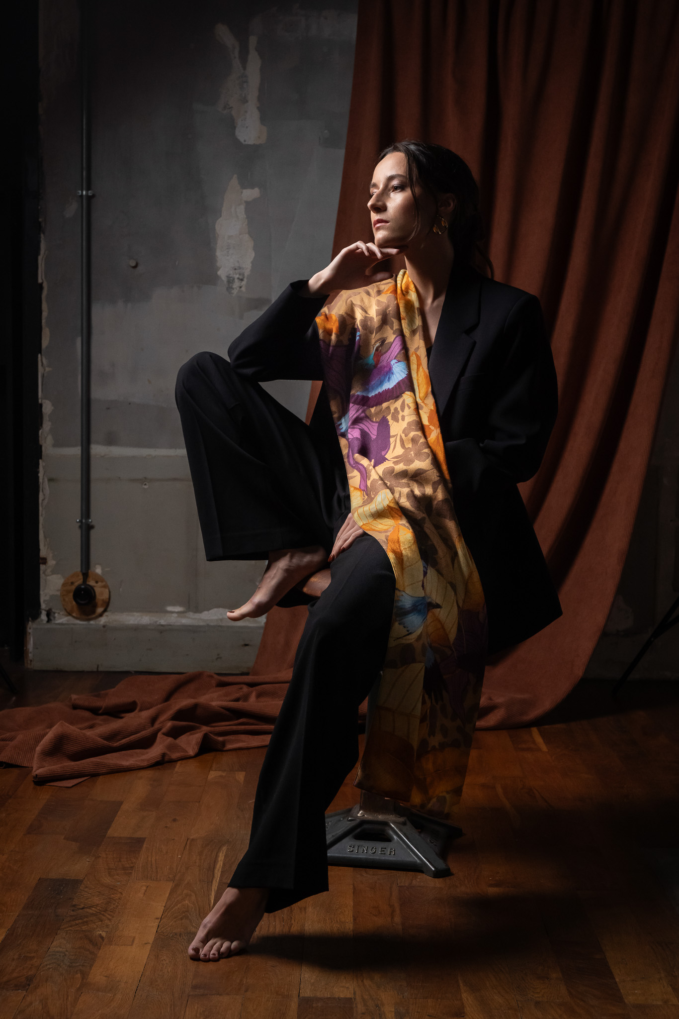 Echarpe laine LAURIER AMBRE – Image 4