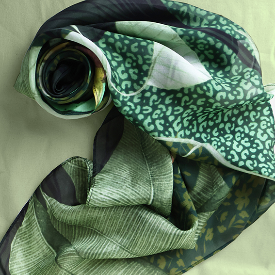 Carré modal 90x90 LAURIER MENTHE – Image 2