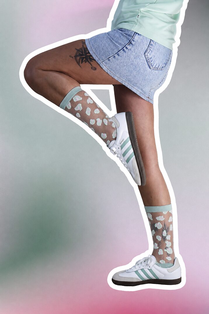 Chaussettes transparentes PISTACHE – Image 3